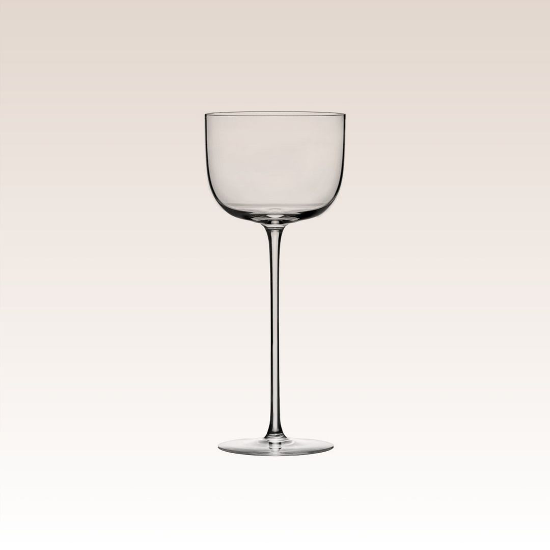 Tall-stemmed coupe glass