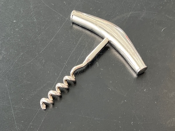Silver corkscrew