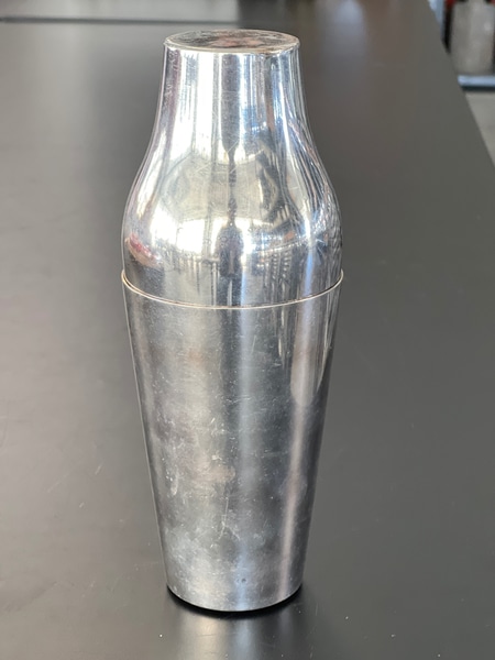 Silver Parisian cocktail shaker